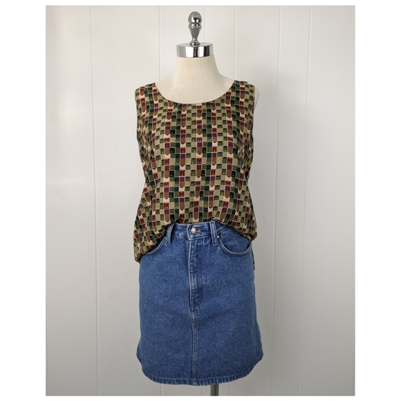 vintage 80's silk blouse - Picture 2 of 7